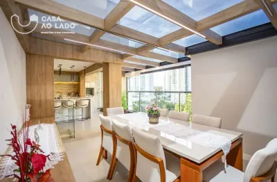 Cobertura semi mobiliada 144m² com 02 dormitórios no jardim botânico - curitiba/pr