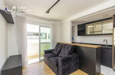 Apartamento 50m² mobiliado com 01 quarto no agua verde - curitiba/pr