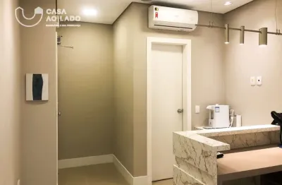 Sala/conjunto mobiliado 35m² no batel - curitiba/pr.