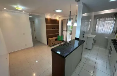 Apartamento com 2 dormitórios para alugar, 57 m² por R$ 2.620,00/mês - Guaíra - Curitiba/PR