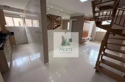 Cobertura com 3 dormitórios à venda, 136 m² por r$ 800.000,00 - guaíra - curitiba/pr