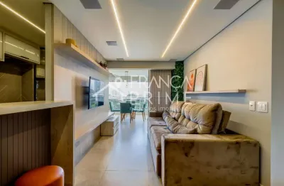 Apartamento mobiliado com 2 dormitórios no jardim das perdizes com vista parque - 79m