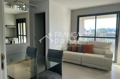 Apartamento mobiliado à venda 2 dorms (1 suíte), 55m²  condomínio elo - vila anastácio | caminhos