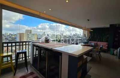 Apartamento de 164m mobiliado para locação na vila romana - 3 suítes e 4 vagas de garagem