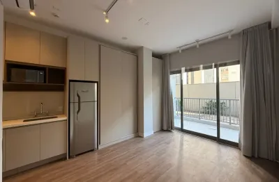 Lindo apartamento studio garden com 32m2 (semi mobiliado) em higienópolis - são paulo - sp