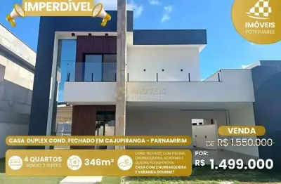 Casa à venda, 4 quartos, 3 suítes, cajupiranga - parnamirim/rn