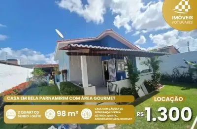 Casa para aluguel, 2 quartos, 1 suíte, 3 vagas, bela parnamirim - parnamirim/rn