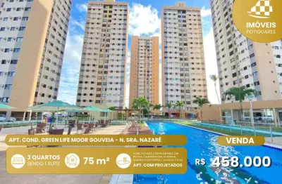 Apartamento à venda, 3 quartos, 1 suíte, 2 vagas, nossa senhora de nazaré - natal/rn