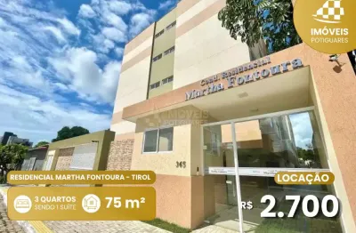 Apartamento com 3 quartos para alugar no Tirol, Natal 