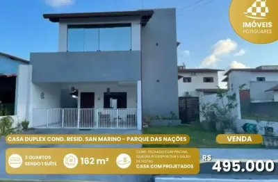 Casa à venda, 3 quartos, 1 suíte, 4 vagas, parque das nações - parnamirim/rn