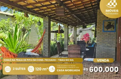 Flat à venda, 2 quartos, 2 suítes, 1 vaga, pipa - tibau do sul/rn