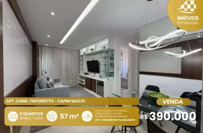 Apartamento à venda, 2 quartos, 1 suíte, 1 vaga, capim macio - natal/rn