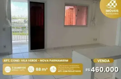 Apartamento à venda, 3 quartos, 1 suíte, nova parnamirim - parnamirim/rn