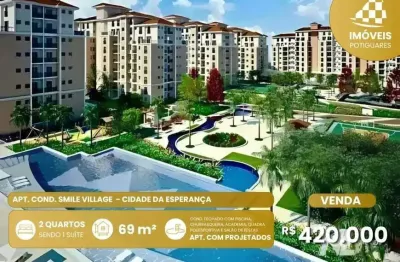 Apartamento à venda, 2 quartos, 1 suíte, 2 vagas, cidade da esperança - natal/rn