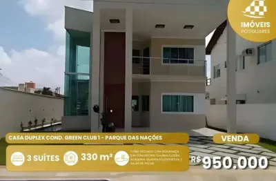 Casa à venda, 4 quartos, 3 suítes, 2 vagas, parque das nações - parnamirim/rn