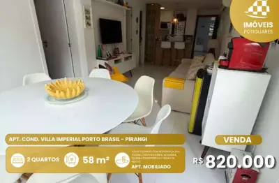 Apartamento a venda no villa imperial porto brasil em pirangi
