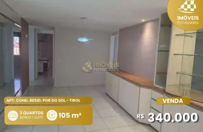Apartamento com 3 quartos à venda no Tirol, Natal 