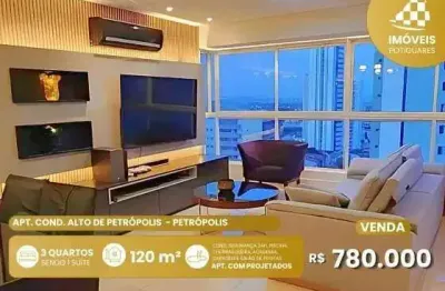 Apartamento à venda no condomínio alto de petrópolis-alto padrão