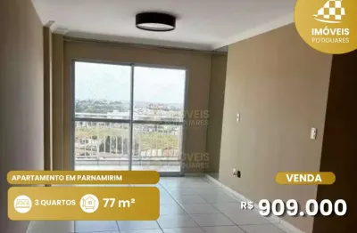 Apartamento à venda, 2 vagas, nova parnamirim - parnamirim/rn