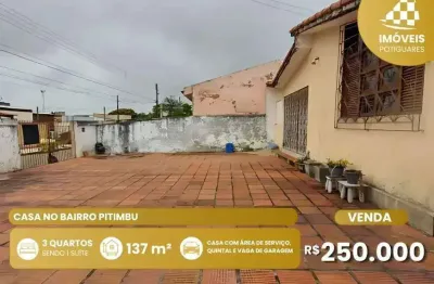 Casa com 3 quartos à venda no Pitimbu, Natal 