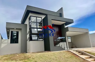 Casa nova e moderna c/ terreno de 1020m à venda em condomínio em boituva