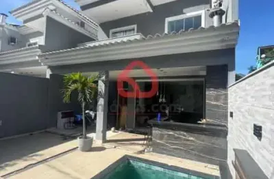 Casa em condomínio fechado com 4 quartos à venda na estrada campo da areia, 795, pechincha, rio de janeiro, 232 m2 por r$ 1.100.000