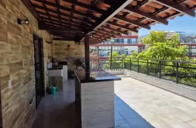 Cobertura com 1 quarto à venda na rua professor motta maia, 380, recreio dos bandeirantes, rio de janeiro, 145 m2 por r$ 850.000
