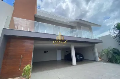 Sobrado de alto padrão em cascavel com piscina e espaço gourmet