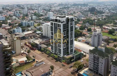 Apartamento à venda, 1 quarto, 1 suíte, 1 vaga, centro - cascavel/pr