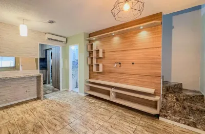 Casa dois andares, geminada, em condomínio fechado, bairro canudos em novo hamburgo!