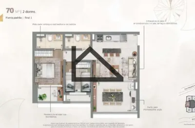 Apartamento com 2 quartos à venda no Brooklin, São Paulo 
