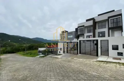 Sobrado geminado para venda em governador celso ramos, areias do meio, 3 dormitórios, 2 suítes, 3 banheiros, 1 vaga