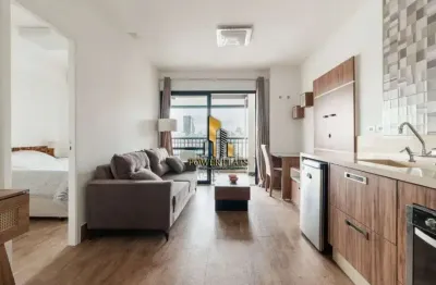 Flat para alugar no setin downtown - brigadeiro, 42m², mobiliado, 1 vaga