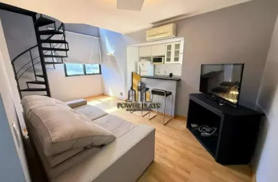 Lindo flat duplex mobiliado no york residence – vila olímpia, 1 dormitório e 1 vaga