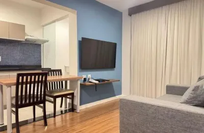 Flat mobiliado no royal brooklin – 2 dorms com varanda no coração da cidade monções!