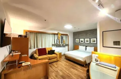 Flat mobiliado no transamerica faria lima – 45m², 1 suíte, varanda gourmet, itaim bibi