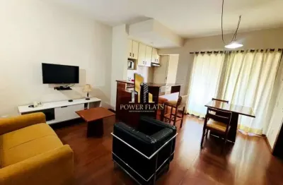 Flat mobiliado no edificio ritz – 1 suíte – 1 vaga – 46 m² – vista livre
