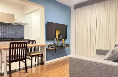 Flat mobiliado royal brooklin – 2 dormitórios e 2 banheiros em cidade monções