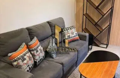 Flat mobiliado para aluguel com 44 m² e 1 dormitório – av. angélica | condomínio gallipoli