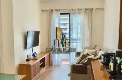 Flat mobiliado no royal brooklin – 2 dorms com varanda e lazer completo!