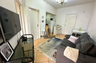 Flat mobiliado com 37 m², 1 suíte e 1 vaga - moema studium - vista aberta