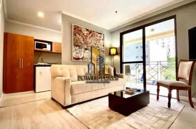 Flat mobiliado à venda no quality alvorada – vila olímpia, 2 dormitórios