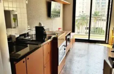 Flat mobiliado para aluguel em indianópolis – 33m², 1 quarto, piscina e lazer completo