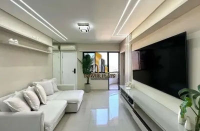 Lindo flat de luxo mobiliado para locação no le bougainville, alphaville, com 58 m² e lazer completo