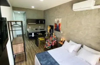 New studio garden mobiliado com varanda – granja viana | 1 dorm e lazer completo