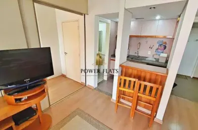 Flat com 1 quarto para alugar na Avenida Ibijaú, 364, Moema, São Paulo