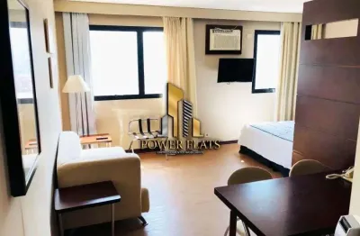 Flat 1 dormitório semi-mobiliado – transamerica executive – chácara santo antônio, sp