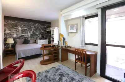 Flat com 1 quarto à venda na Avenida Ibijaú, 364, Moema, São Paulo