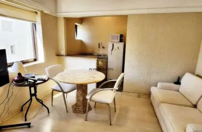 Flat mobiliado no condomínio new city flat em itaim bibi – 35 m² – 1 vaga – varanda