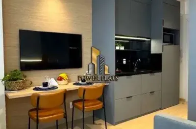 Flat mobiliado aluguel no condomínio vn ueno | novo, moderno e com serviços inclusos